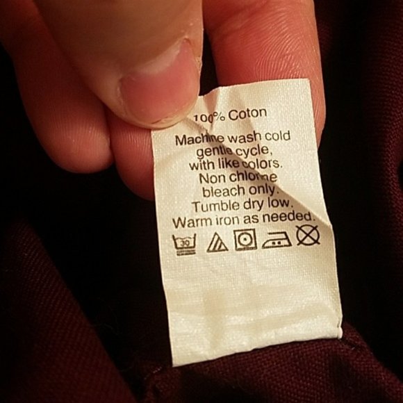 J.Crew Burgundy Slim Fit Oxford Button Up Shirt - Picture 4 of 4